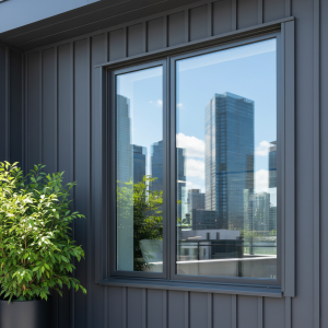 Aluminum window frame example